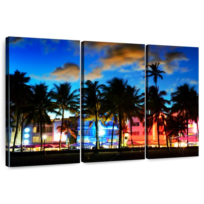 Sebbie Ocean Drive Florida, 24" H x 38" W