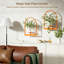 Ensemble de tablettes murales pour plantes - Ensemble de 3 plantes suspendues en métal pour plantes d'intérieur
