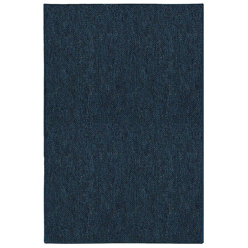 Tapis sarcelle de couleur unie pour l'intérieur et l'extérieur Modern, Rectangle 12 pi x 16 pi
