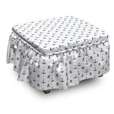 Box Cushion Ottoman Slipcover
