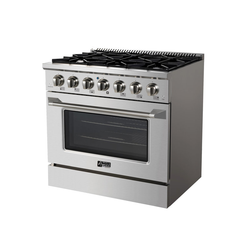 Awoco 36" 4.5 Cubic Feet Natural Gas Free Standing Range