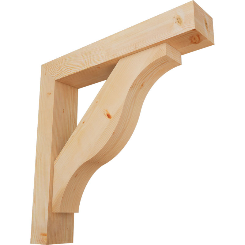 Support Funston Block avec support décalé, 42 x 42, Sapin Douglas de l 7 1/2 (lisse)