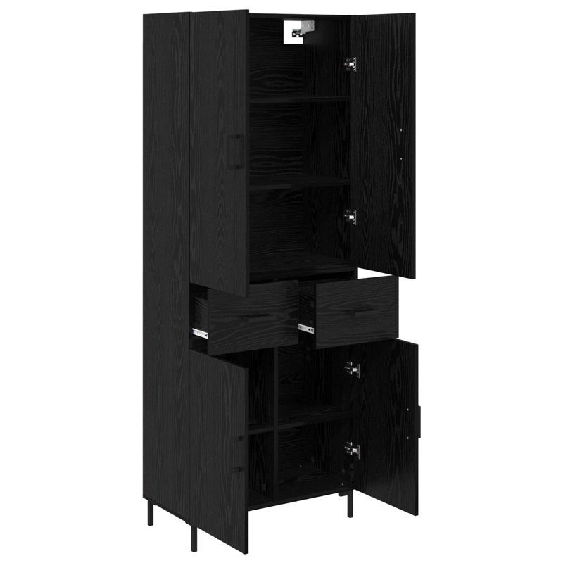 69.5cm Sideboard, Black Oak