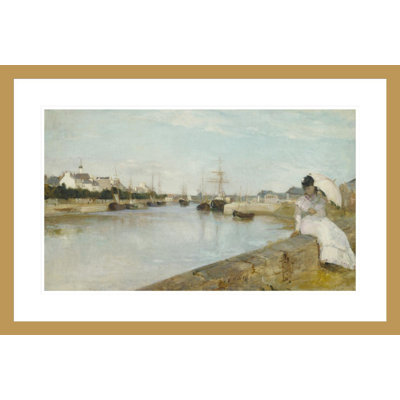 «The Harbor at Lorient» par Berthe Morisot - Estampe numérique
