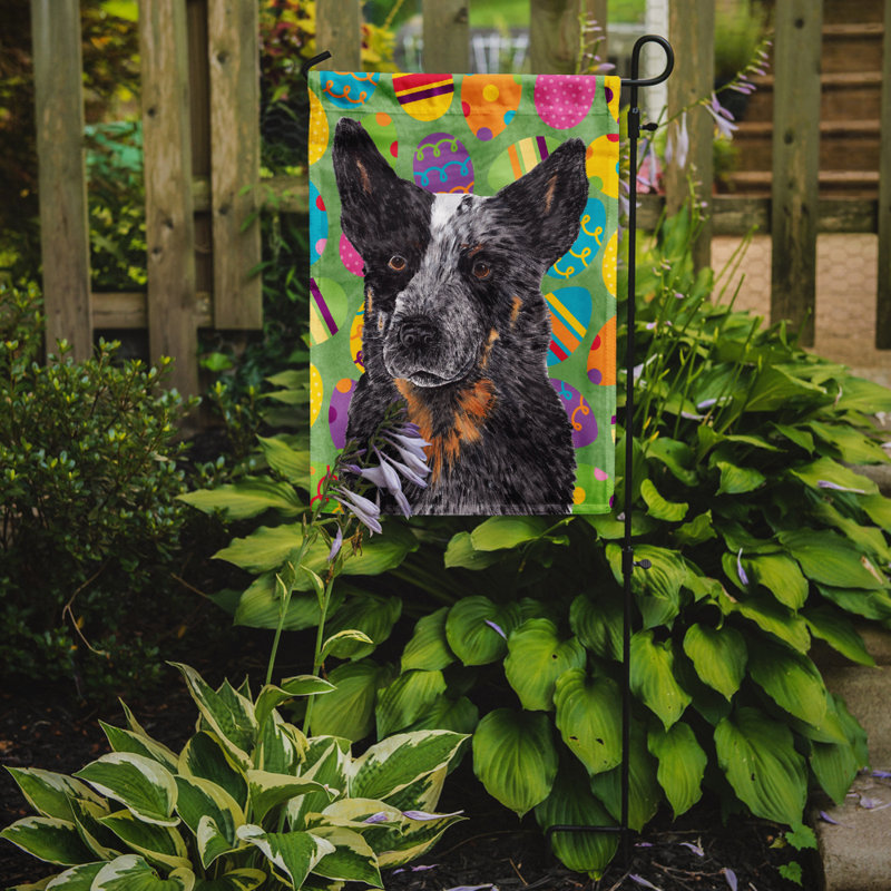 Drapeau de jardin Atara, Chien de bétail australien (noir et gris)