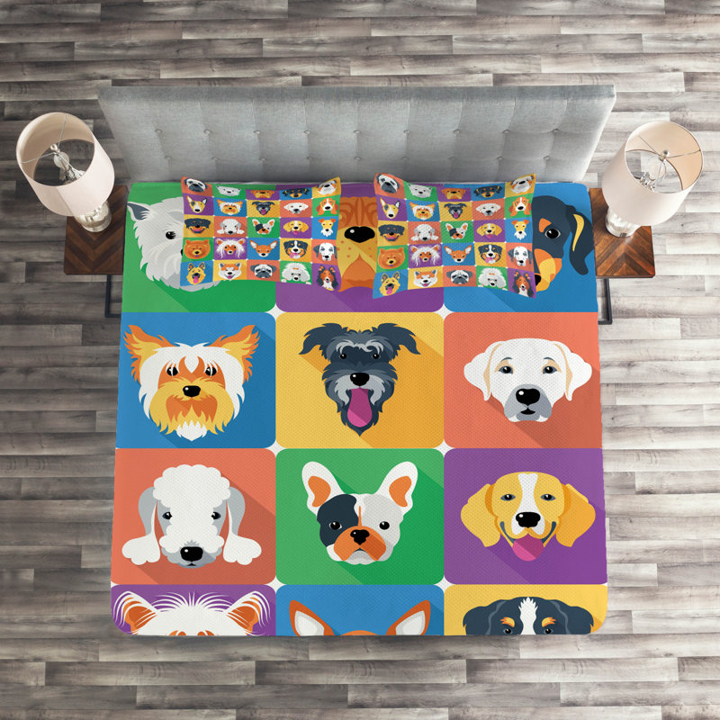 Dog Farmhouse / Country Polyester Coverlet