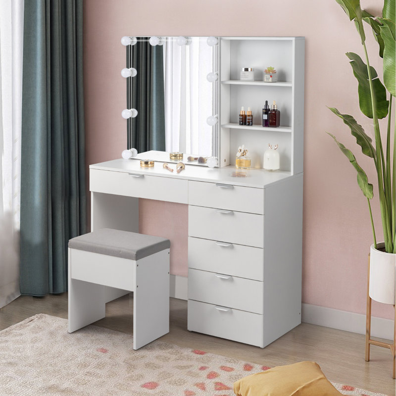 Aleric Vanity, White