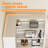 6-tier Corner Bookshelf With Baffles, L Shaped Tall Bookcases, 6-tier Bookshelf And Bookcase With Open Storage For Home Office