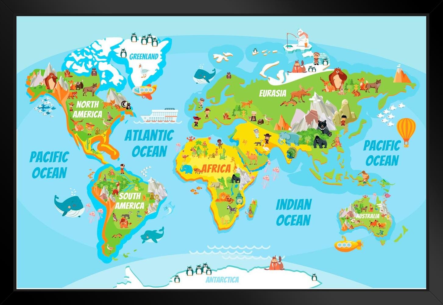 POSTER World Map Image