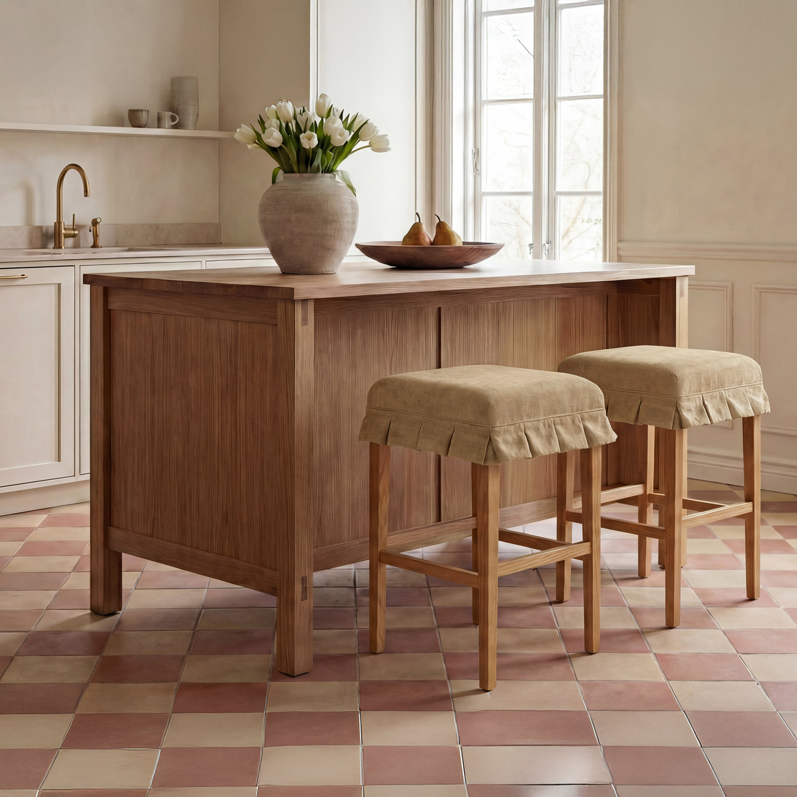 26 " Bar Stool, Brown