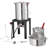 VEVOR Premium Aluminum 30 Qt. Turkey Fryer And 10 Qt. Fish Fryer Boiler Steamer Set