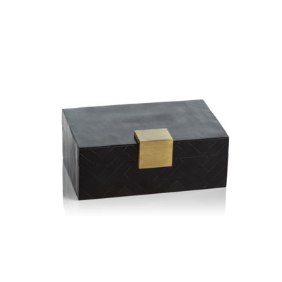 Prague Resin/Brass Decorative Box