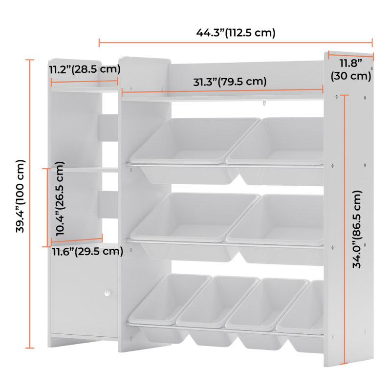 Slevin Isabelle & Max™ Toy Organizer, White