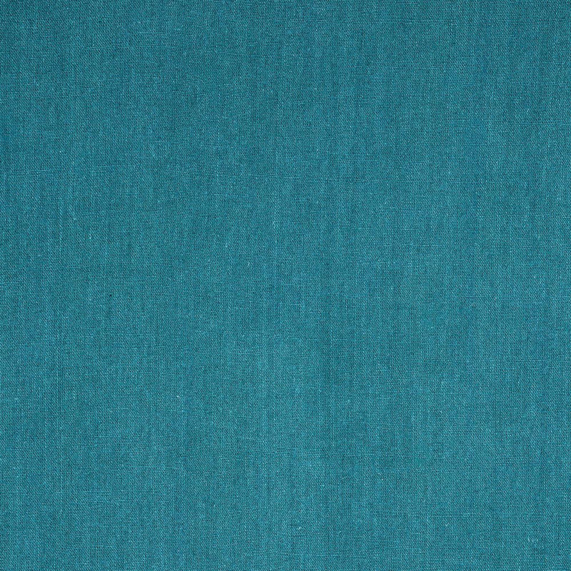 Irandy 100% Linen Solid Colour Bedspread, W230 x L250cm, Blue