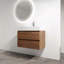 Meuble-lavabo mural 30 po avec lavabo en résine et tiroirs à fermeture en douceur