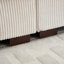 Canapé modulaire en velours côtelé de 120,47 po de largeur avec repose-pieds et deux coussins-1847270920