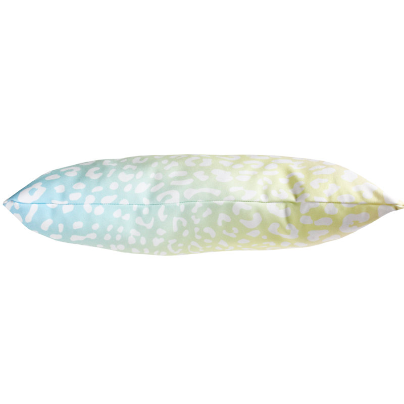 Animal Print Reversible Throw Pillow, Pastel Gradient