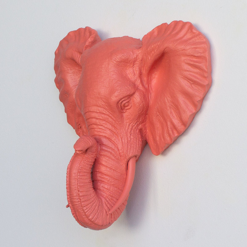 Handmade Boho Wall Decor on Resin, Coral