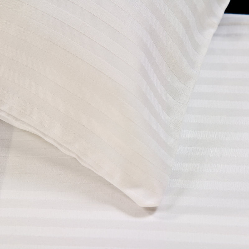 Paquet de housse de draps à rayures 250 fils fils, Simple