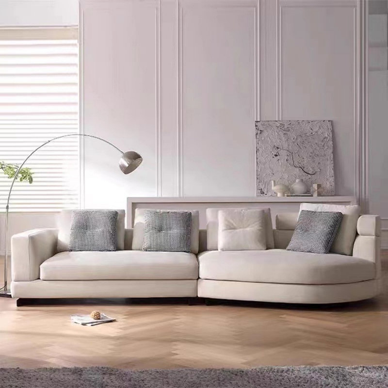 Modern Simple Design Sense Sofa, 29.92" H x 133.86" W x 53.15" D