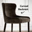 Chaise rembourrée avec accoudoirs encastrés Modern Luxury Chenille-1646930010