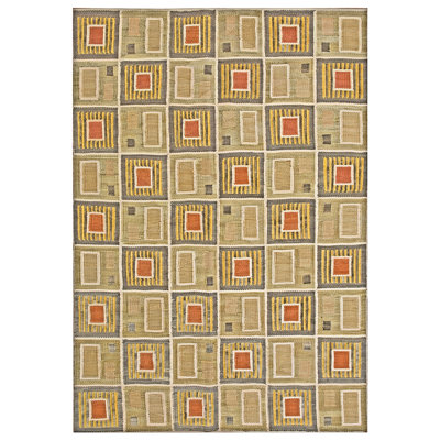 Flatweave Wool Patchwork Indoor Rug