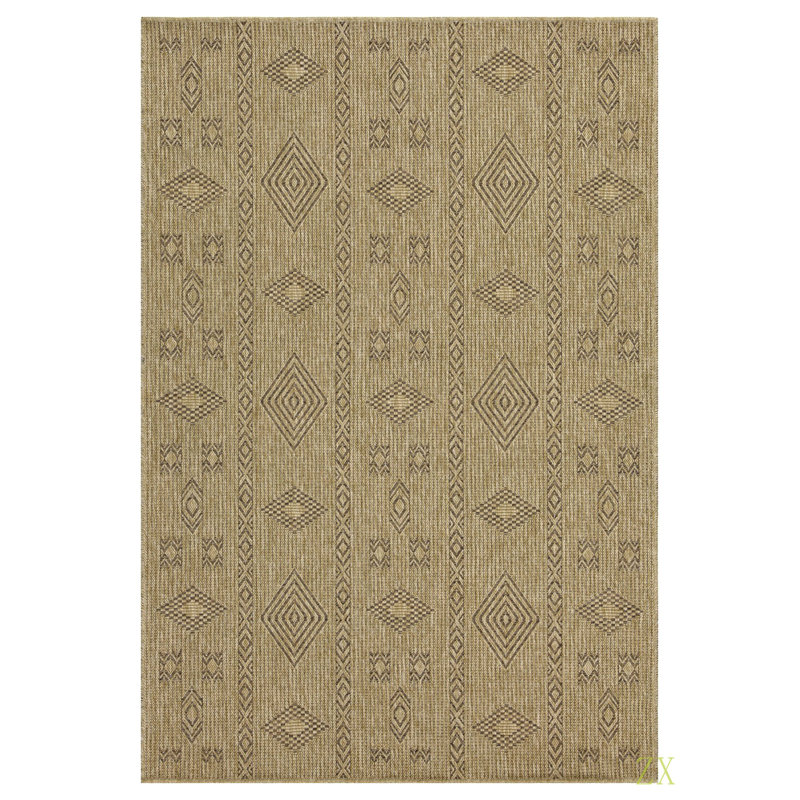 Terre 10 po X 10 pi 3 po Tapis intérieur / extérieur, Rectangle 7 pi 10 po x 10 pi 3 po