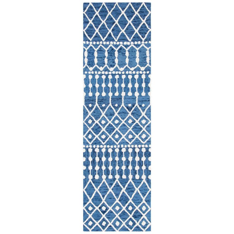 Diggs Hand Tufted Wool Geometric Rug, Rectangle 2' x 3'