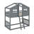 Twin Over Twin House Bunk Bed With Ladder-984975685
