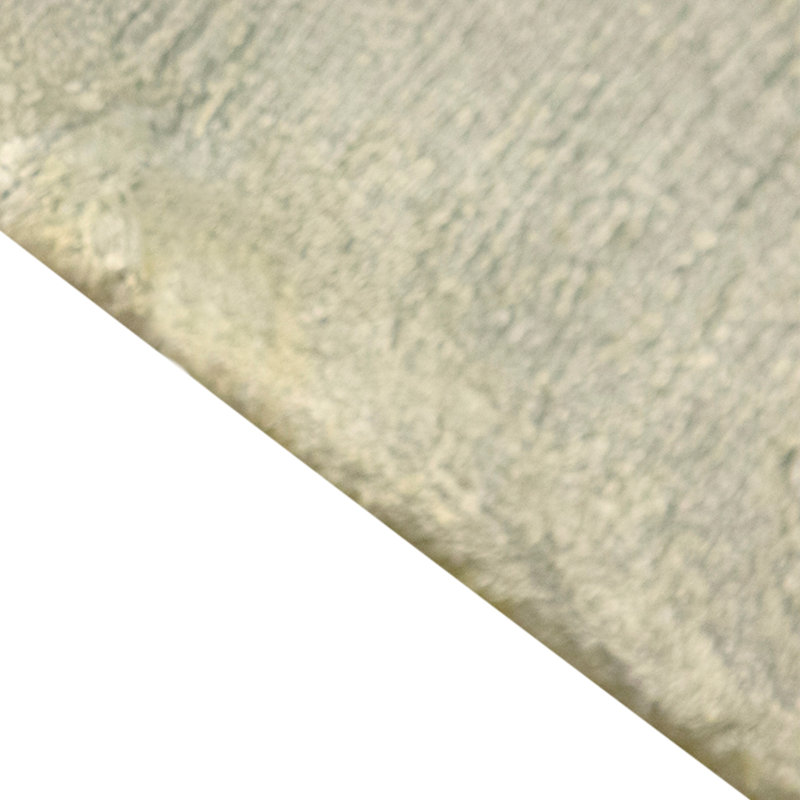 Hand Knotted Wool Area Rug in Silver