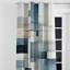 «Blue Grey Line Line Abstract Geometrics I» - Rideau à œillets moderne - Velours obscurcissant - 1 panneau-1067206162-1066512003