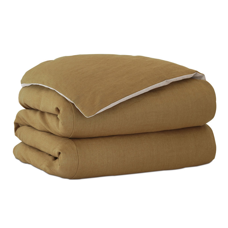Trillium Linen Duvet Cover & Insert, Super Queen Comforter