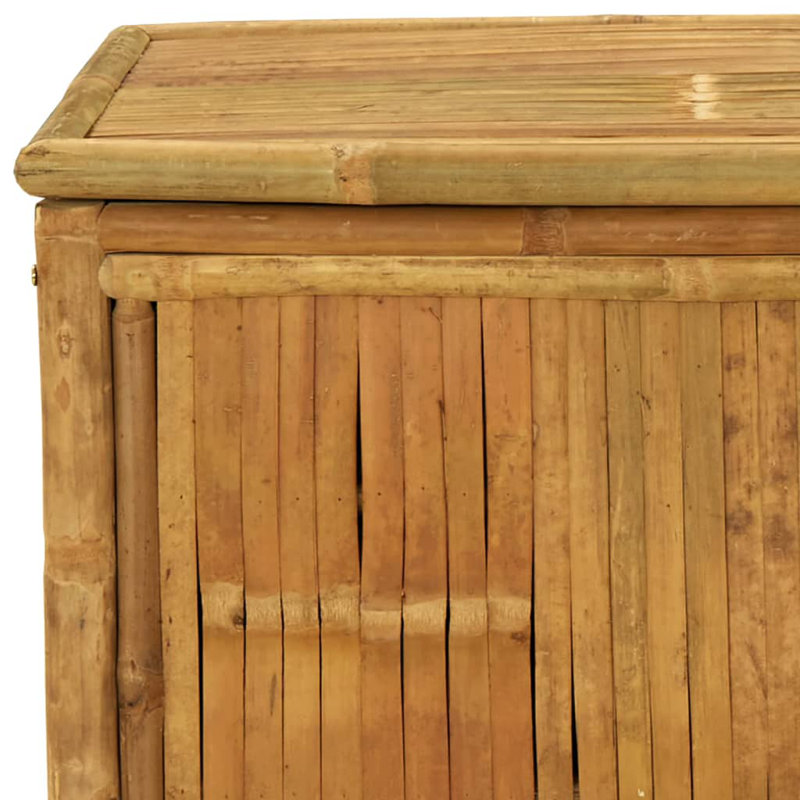 VidaXL Natural Bamboo Outdoor Storage Deck Box