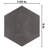 Horizon Hex 7-3/4" x 9"Porcelain Wall & Floor Tile-74909483