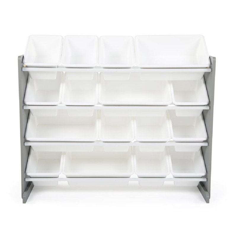 Bratton Toy Organizer with Bins, Grey