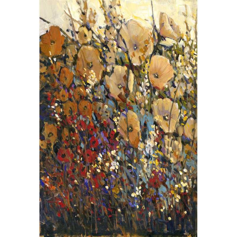 Fleurs vives et audacieuses I, H 12 po x l 8 po x P 1,25 po