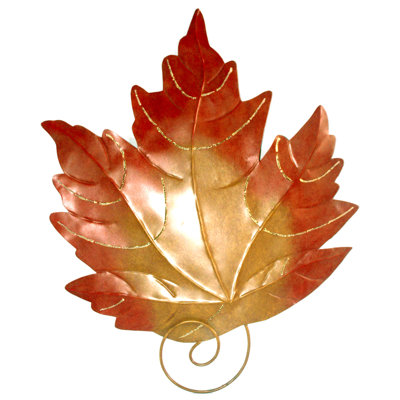 Décoration murale feuille d’érable en fer