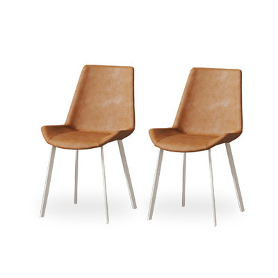 Chaise de salle à manger moderne et simple en cuir ultra fin Napa