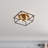 4-Light Bulbs Modern Metal Dimmable UL Listed Flush Mount Light
