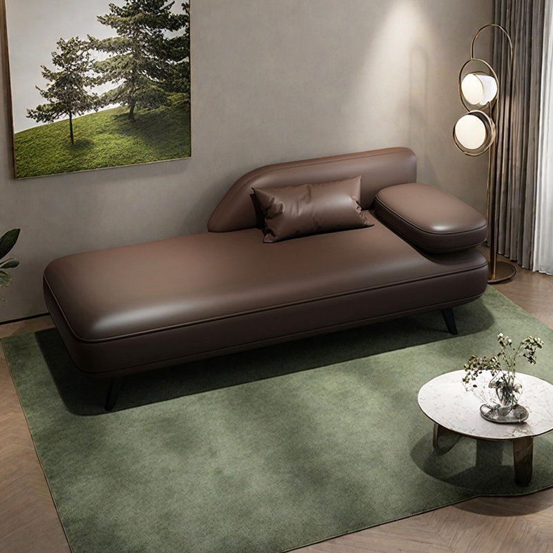 Chaise longue d'intérieur Modern Modern, Orienté à droite, Café
