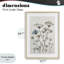 Neutre Jardin Azul, reproduction sous verre encadrée, design par Patricia Pinto-802433969-802433982