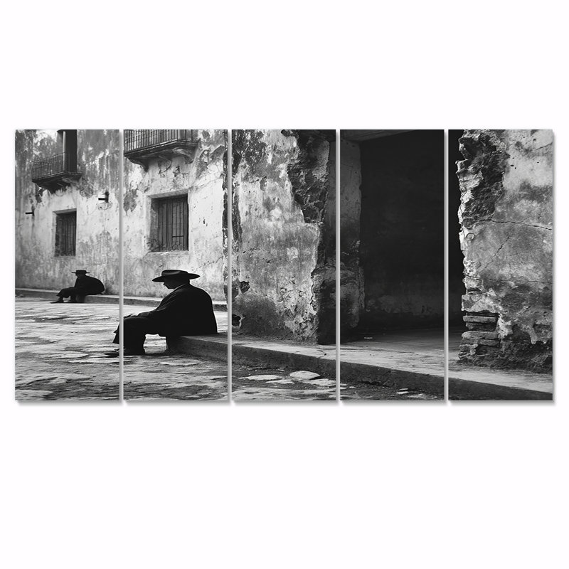 Cason - Art mural pour homme 5 pièces, H 32 po x l 80 po