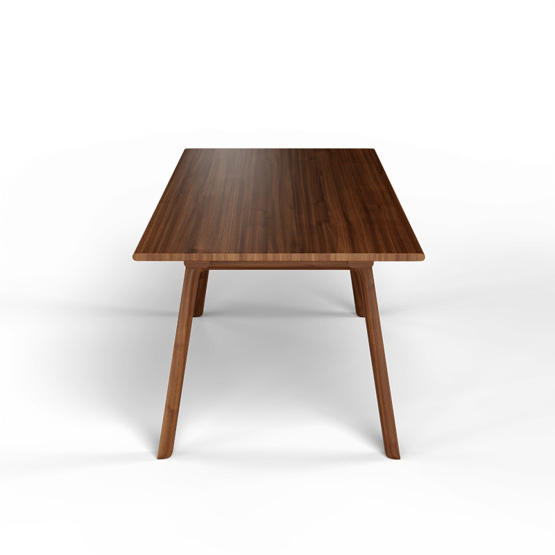 T & B Solid Oak Dining Table, Walnut Dark