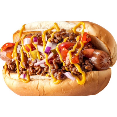 SP13205 Chili Cheese Hot Dog Beef Beans Onions Tomato Cardboard Cutout Standee Standup