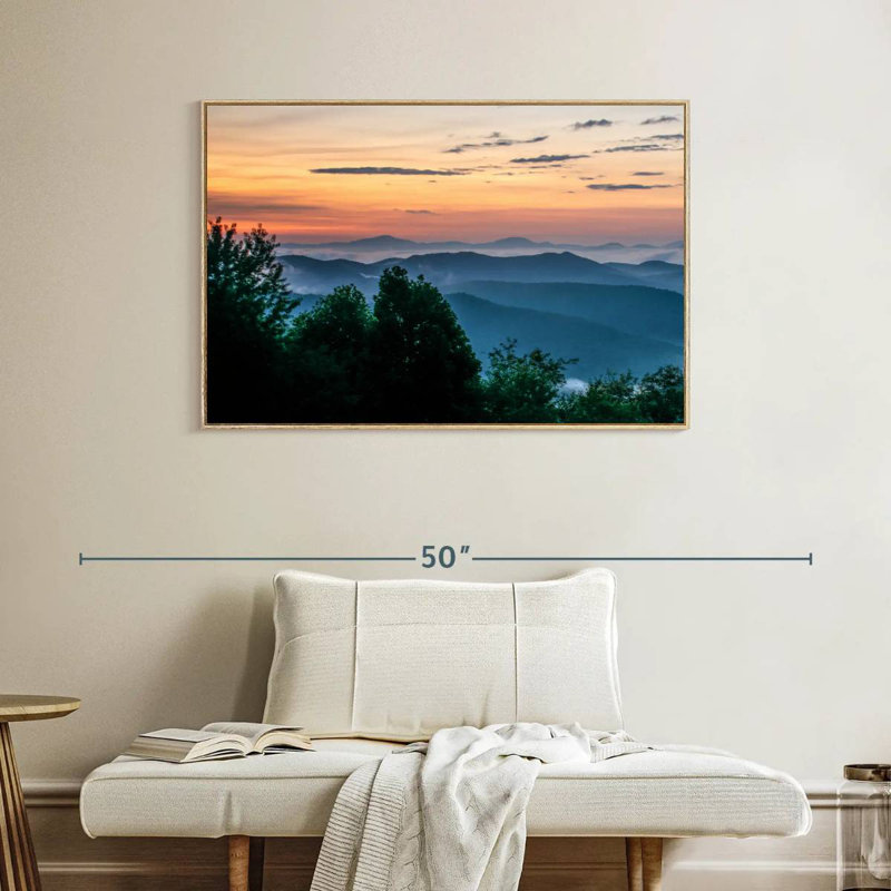 Blue Ridge, Cadre flottant en bois naturel, 40 po x 27 po