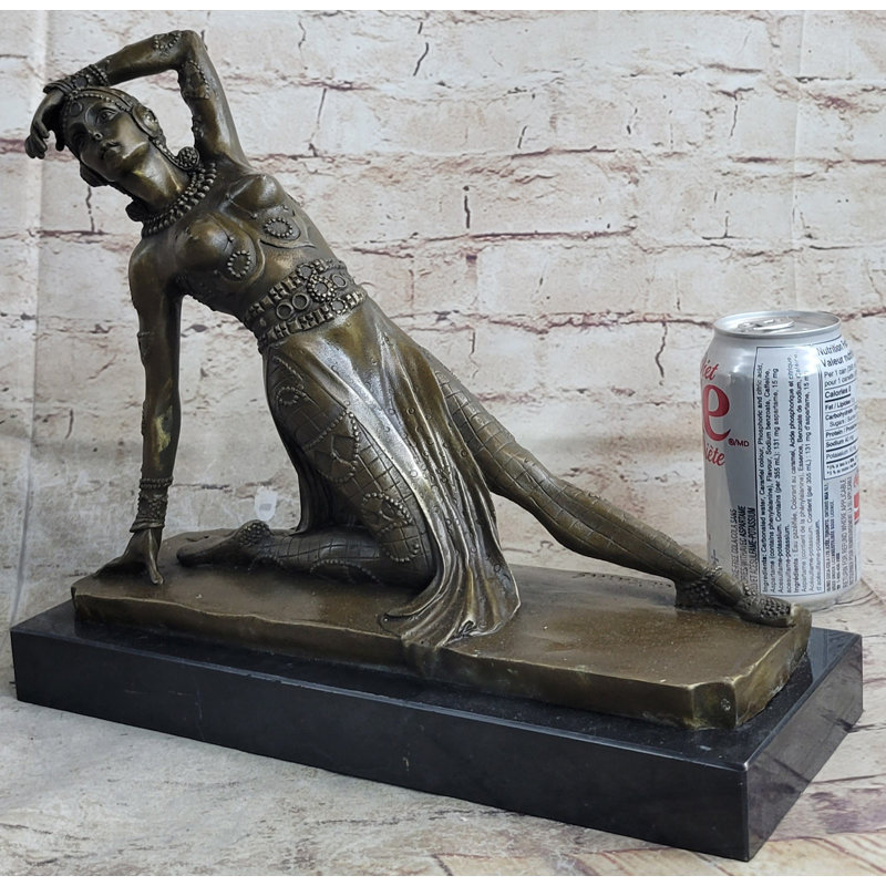 Sculpture en bronze faite à la main Art Nouveau par ~ D.H Chipare