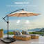 Base de parasol de patio en PEHD de qualité supérieure, base de support de parasol de 225 lb-129208377