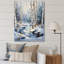 Vonny Birch Woods Winter Moonrise I - Tree Birch, art mural-1209723993-1209723999