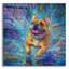 «Buldog In The Rain Puddles» par Rich Monet, art mural en verre acrylique-545093223