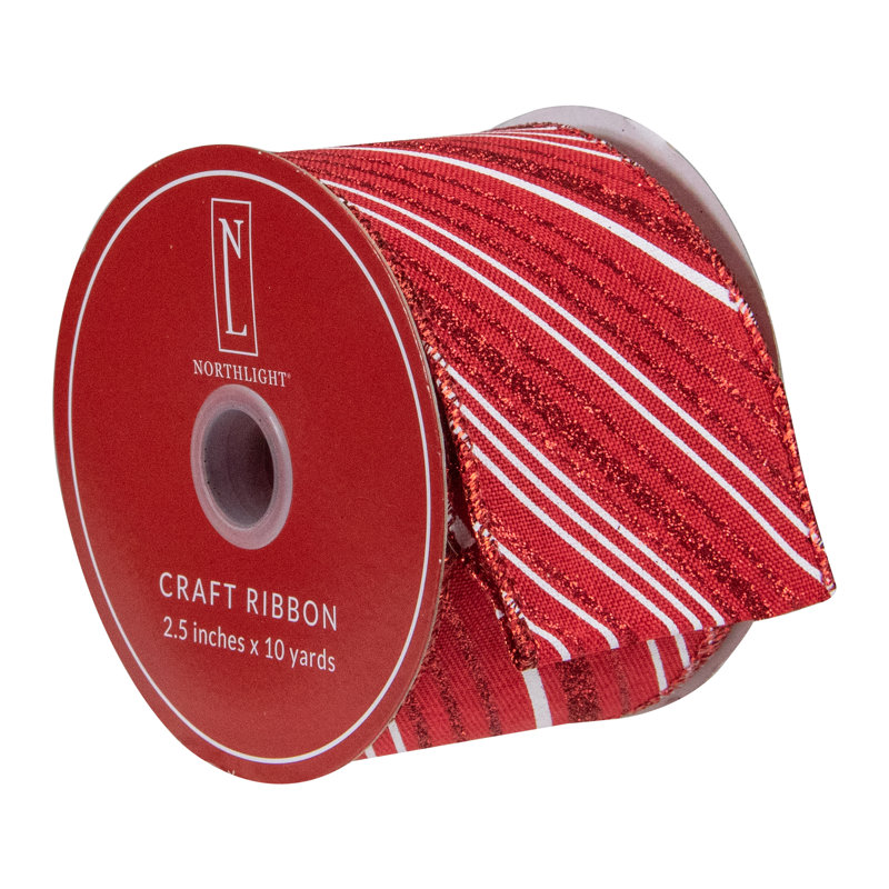 2.5'' Striped Polyester Ribbon